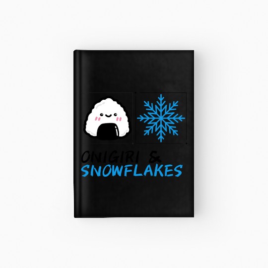 Onigiri and Snowflakes for the Holidays Hardcover Journal