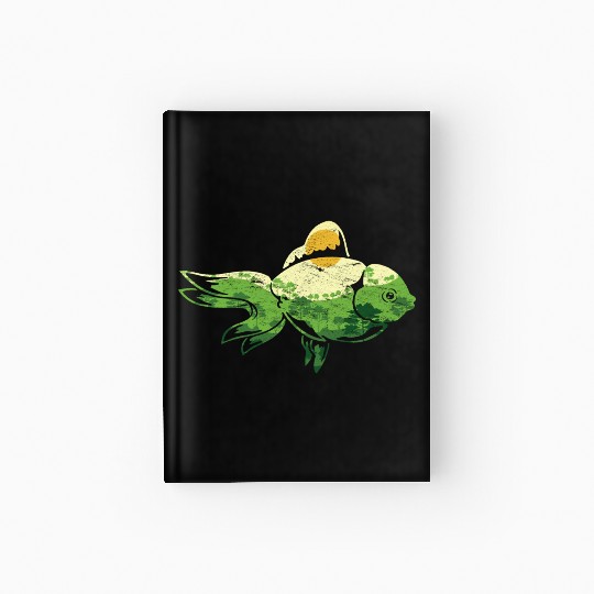 Forest Nature Landscape Fishing Gift Cute Fish Hardcover Journal