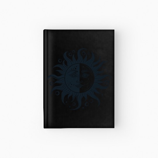 Harmonious Sun and Moon - Spiritual Design Hardcover Journal