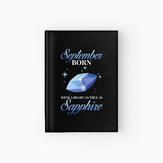 Birthstone September Sapphire Hardcover Journal