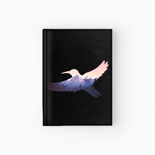 Hummingbird Bird Mountains Fly Nature Paradise Hardcover Journal