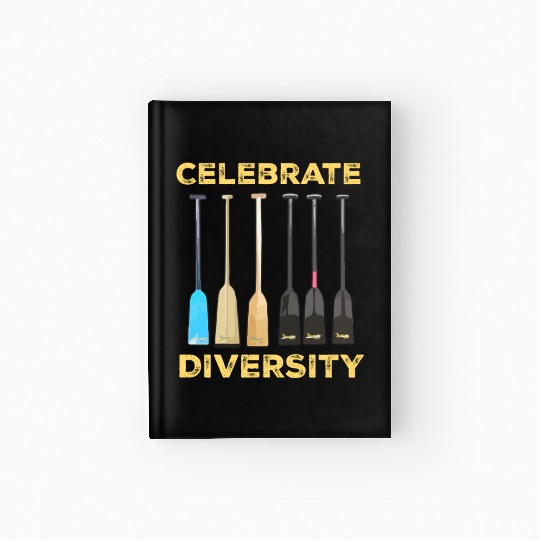 Funny Dragon Boat Racing Paddle Hardcover Journal