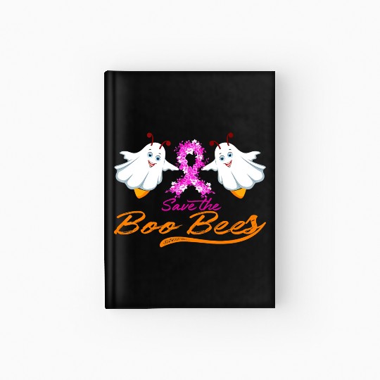 Fun Boobs Save The Boo Bees Breast Cancer Hardcover Journal