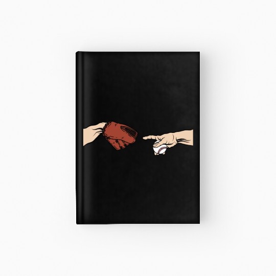 Creative Baseball Player Funny Baseball Hardcover Journal