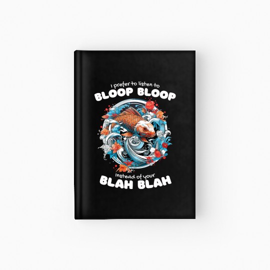 Koi Fish Koi Carp Japanese Koi Garden-Pond funny Hardcover Journal