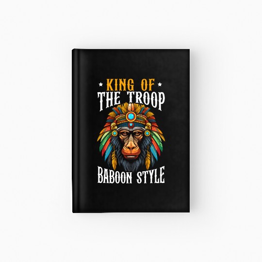 Baboon Monkey Lover Wildlife Animal Zookeeper Hardcover Journal