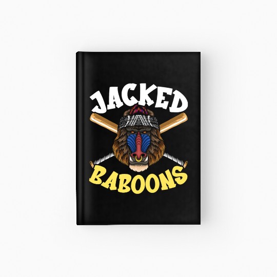 Baboon Monkey Lover Wildlife Animal Zookeeper Hardcover Journal