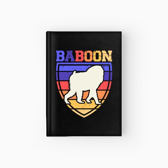 Baboon Monkey Lover Wildlife Animal Zookeeper Hardcover Journal