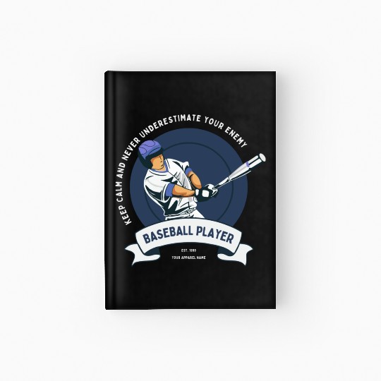 keep calm and never underestimate your enemy Hardcover Journal