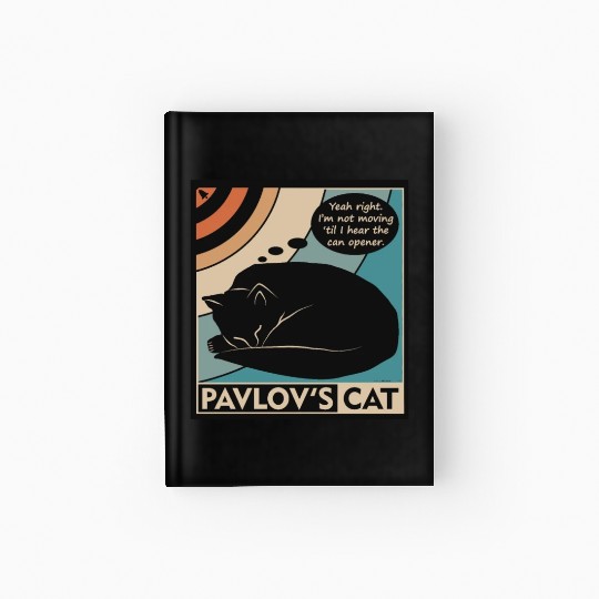 Pavlov s Cat Funny Psychology Hardcover Journal