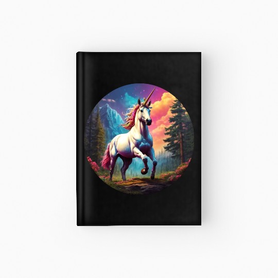 Rainbow Unicorn Hardcover Journal