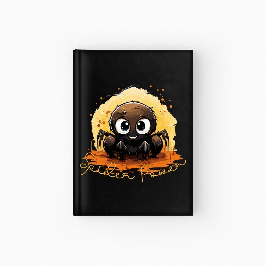 Halloween cute scary spider. Spider Power Hardcover Journal