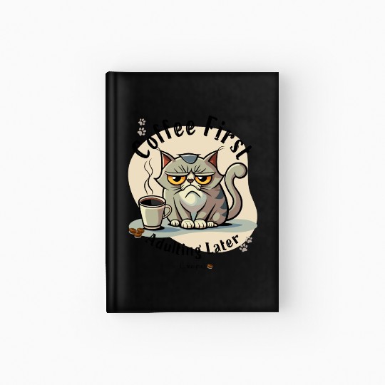 Coffee First - Adulting Later (...maybe) Hardcover Journal
