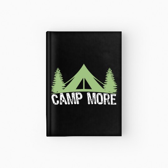 Camping Hardcover Journal, Solo Camping, Night Camping