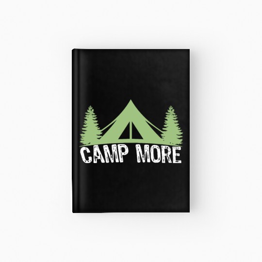 Camping Hardcover Journal, Solo Camping, Night Camping
