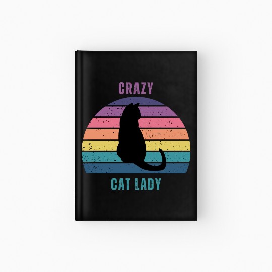 crazy cat lady Hardcover Journal