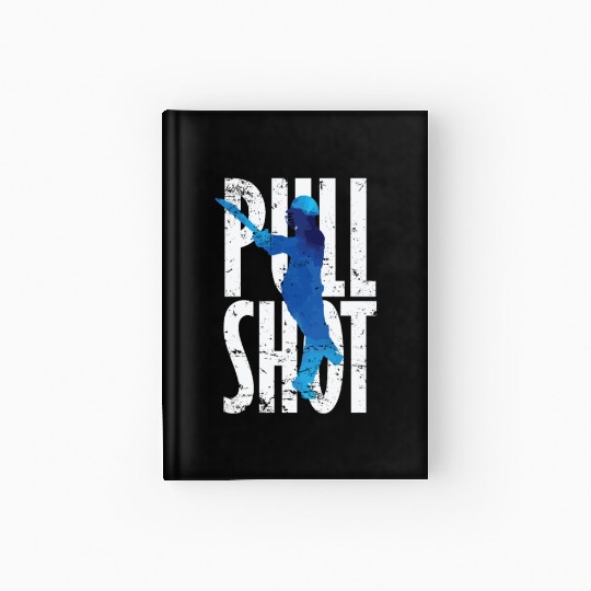 Cricket Pull Shot Sports Moment Hardcover Journal