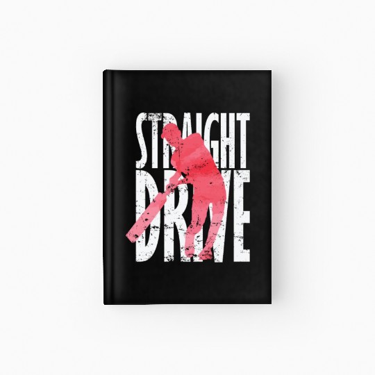 Straight Drive Cricket Hardcover Journal