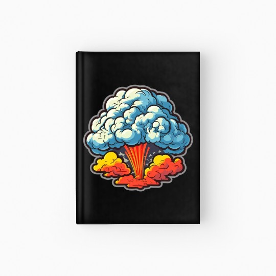 Explosion Fireworks Pyrotechnics Hardcover Journal