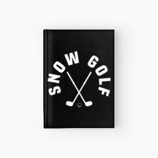 Snow Golf Pocket Design Hardcover Journal