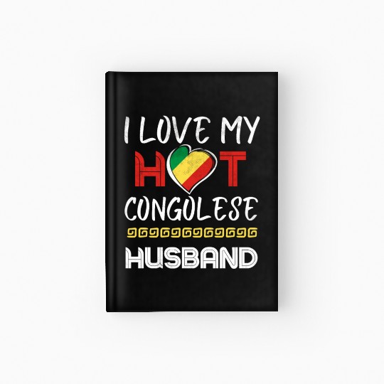 Funny Congolese Husband Proud Wife Hardcover Journal
