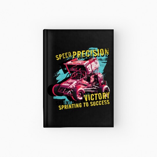 Sprint Car Mom Dirt Track Racing Racing Race Day Hardcover Journal