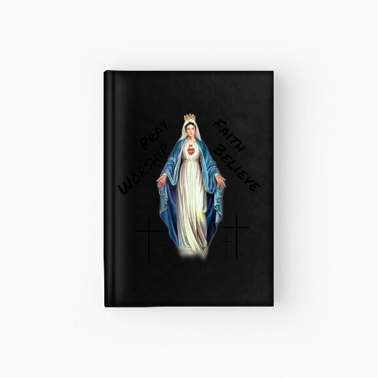 Virgin mary Hardcover Journal