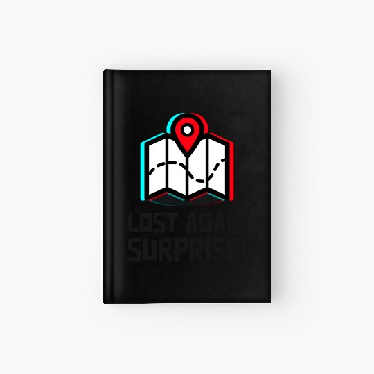 Lost again surprise Hardcover Journal