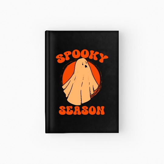 Retro VIntage Halloween Costume Spooky Season Men Hardcover Journal