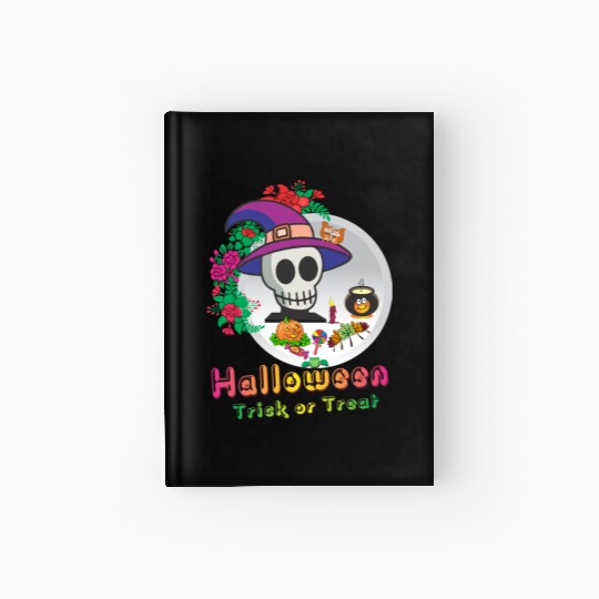 Halloween Trick or Treat Hardcover Journal
