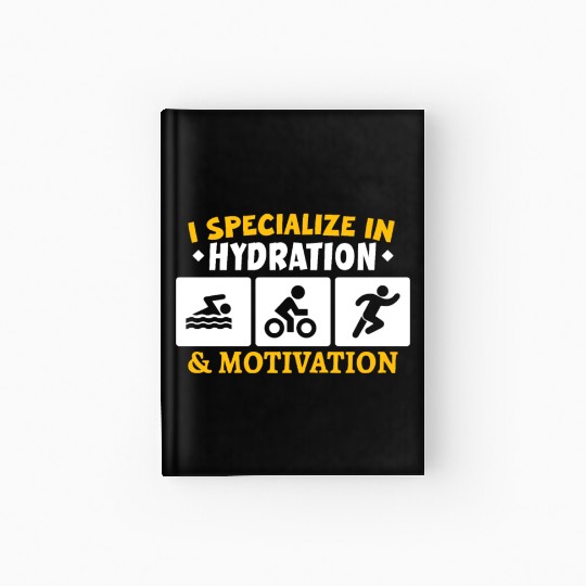 Triathlon Swim Bike Run Triathlete Sport Gift Hardcover Journal