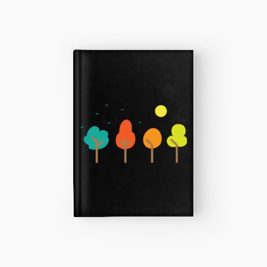 Comic Trees Nature Forests Leaves Environment Hardcover Journal