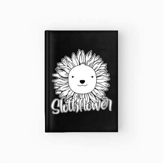 Sloth Sunflower Hardcover Journal