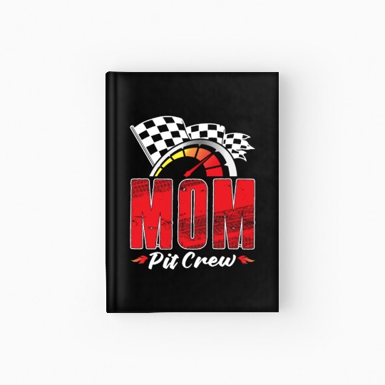 Mom Pit Crew Hardcover Journal