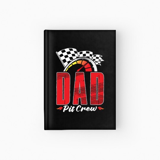 Dad Pit Crew Hardcover Journal
