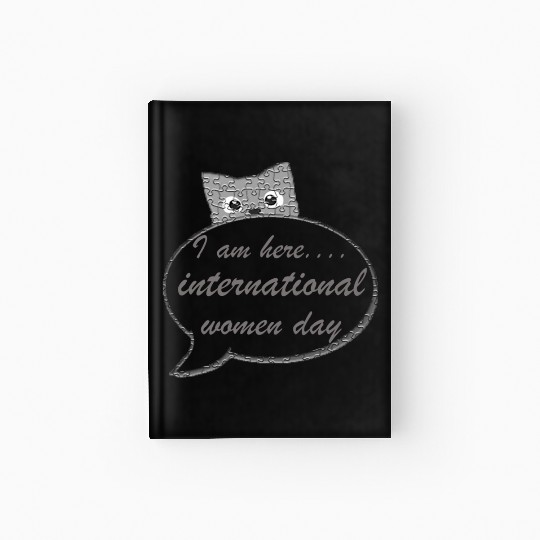 international women day Hardcover Journal design gift