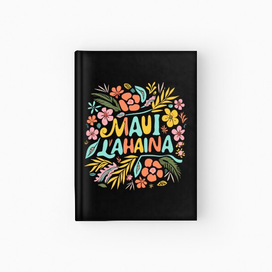 Maui Strong Lahaina Flower floral Hardcover Journal