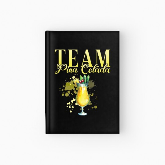 Team Pina Colada Cocktail Bartender Hardcover Journal