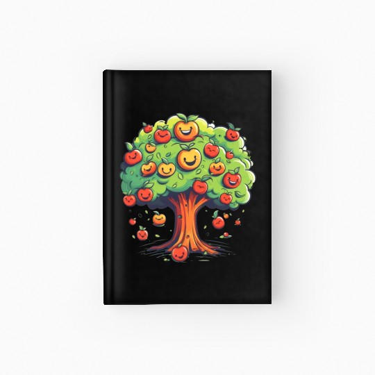 Apples Tree Fruit Orchard Apple Picking Cute Hardcover Journal