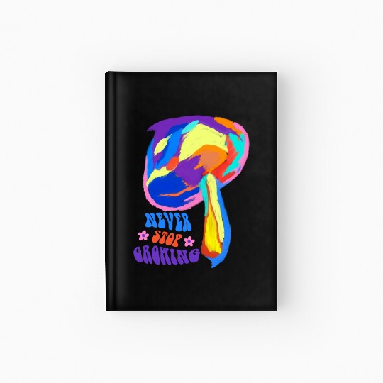 Psychedelic Mushroom Hardcover Journal