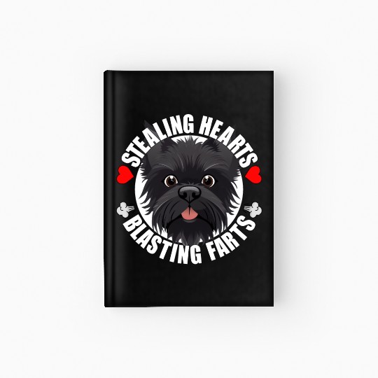 Affenpinscher Comedy Stealing Hearts Blasting Hardcover Journal