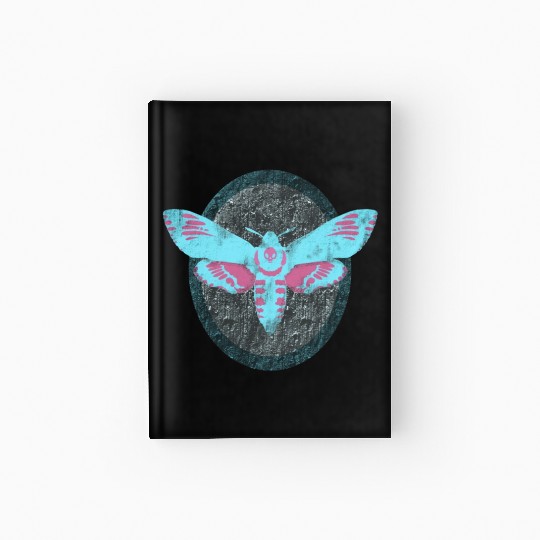 Framed Death's Head Hawk Moth Hardcover Journal