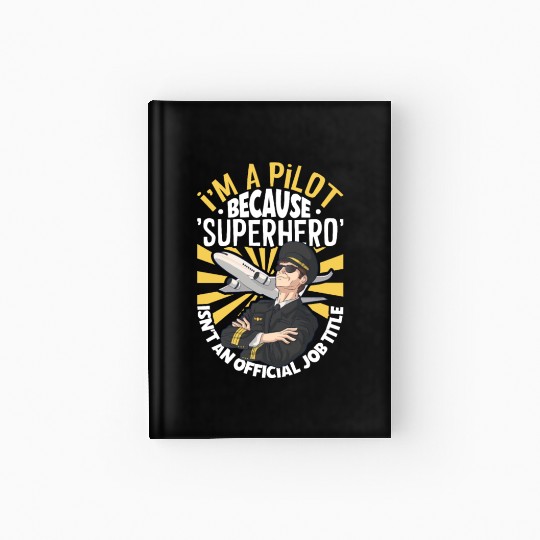 Pilot Aviation Airplane Airline Future Pilots Hardcover Journal