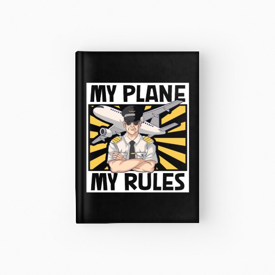 Pilot Aviation Airplane Airline Future Pilots Hardcover Journal