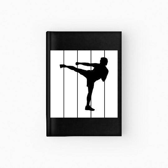 Fighter MMA Karate Taekwondo Jiu Jitsu training Hardcover Journal
