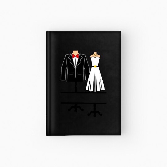 Clothing for bride and groom Hardcover Journal