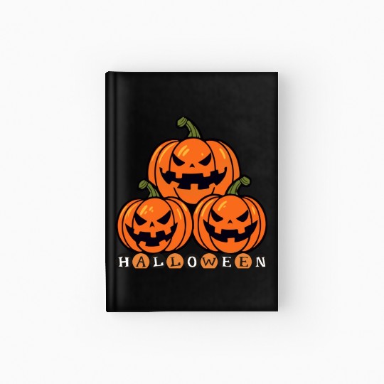 Halloween pumpkin Hardcover Journal