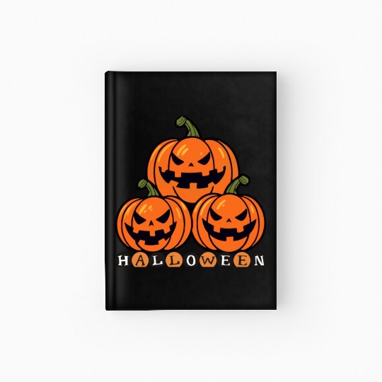 Halloween pumpkin Hardcover Journal