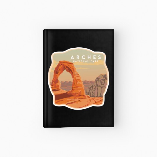 Arches National Park Stickers Hardcover Journal