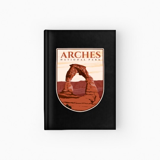 Arches National Park Stickers Hardcover Journal